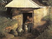 NC Wyeth Springhouse china oil painting artist